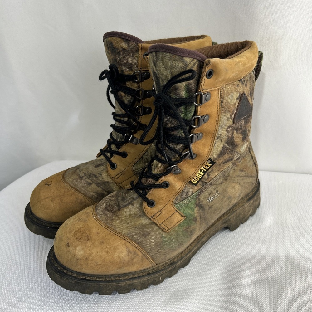 Rocky BearClaw 3D Camo Gore-Tex Waterproof Hunting Work Boots Men's Size 11.5 W